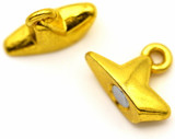 2pc 22x15mm Magnetic Star Clasp, Gold