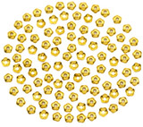 100pc 4mm Flower Bead Caps, Gold
