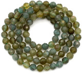 Approx. 15.5" Strand 4mm  Apatite Faceted Round Beads