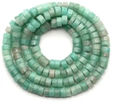 Approx. 15" Strand 4x2mm Amazonite Heishi Beads