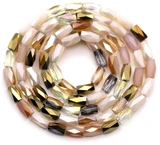 Approx. 20" Strand 7x3.5mm Crystal Faceted Cylinder Beads, Glitz & Glam
