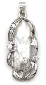 15x26mm Freshwater Stick Pearl Pendant (See Photos for Variation)