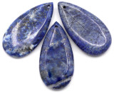 1pc Approx. 40x20mm Lapis Lazuli Teardrop Pendant (See Photos for Variation)
