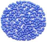 Approx. 10-Gram Bag 6.5x3.5mm Glass Peanut Seed Beads, Cornflower Blue