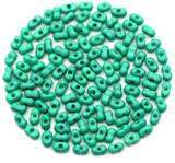 Approx. 10-Gram Bag 6.5x3.5mm Glass Peanut Seed Beads, Teal