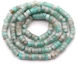 Approx. 15" Strand 4x2mm Amazonite Heishe Beads