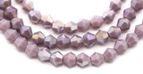 Approx. 13" Strand 4mm Crystal Faceted Bicone Beads, Opaque Lavender AB