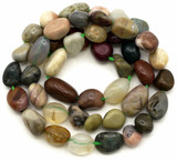 Approx. 16" Strand 8-15mm Alashan Agate Tumbled Nugget Beads