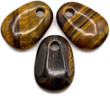 1pc 35x25mm Tigereye Rounded Drop Pendant (See Photos for Variation)