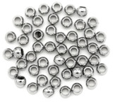 50pc 2x1.5mm Surgical Steel Crimp Beads