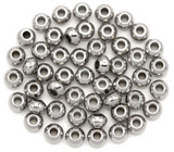 50pc 4x2.5mm Stainless Steel Rondelle Spacer Beads
