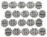20pc 8x10mm Gear Spacer Beads, Antique Silver