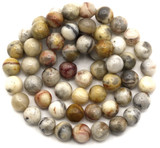Approx. 14.5" Strand  6mm Crazy Lace Agate Round Beads