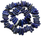 Approx. 16" 11-23mmx2-6mm Lapis Lazuli Nugget Beads