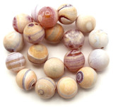 Approx. 7” Strand 10mm Fire Crackle Agate (Dyed/Heated) Round Beads