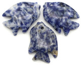 1pc Approx. 33x23mm Sodalite Carved Fish Pendant (See Photos for Variation)