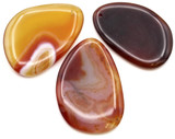 1pc Approx. 60x40mm Red Agate (Dyed/Heated) Slab Pendant (See Photos for Variation)