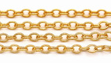 1 Meter 4x3mm Cable Jewelry Chain, KC Gold