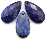 1pc Approx. 24.5x13mm Lapis Lazuli Faceted Teardrop Pendant