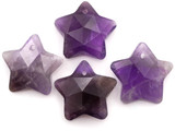 1pc Approx. 20mm Amethyst Faceted Star Pendant