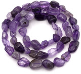 Approx. 15" Strand About 6-11mm Amethyst Nugget Beads