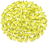 100pc 10x5mm Acrylic Leaf Beads, Spring Green