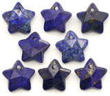2pc 13mm Lapis Lazuli Faceted Star Drops (See Photos for Variation)