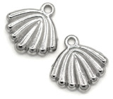 2pc 13x12mm Stainless Steel Fireworks Fan Charms