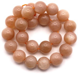Approx. 7" Strand 8mm Sunstone Round Beads