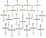 20pc 16x10mm Stainless Steel Cross Charms