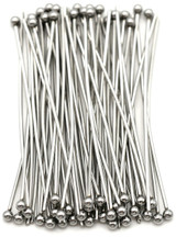 50pc 40mm Stainless Steel 21-Gauge Ball Head Pins