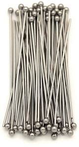50pc 40mm 21-Gauge Stainless Steel Ball Head Pins