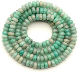 Approx. 15" Strand 2x4mm Amazonite Rondelle Beads
