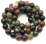 Approx. 14.5" Strand 8mm Fancy Jasper Round Beads