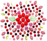 Strawberry Soiree Czech Glass Bead Collection