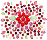 Strawberry Soiree Czech Glass Bead Collection