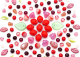 Strawberry Soiree Czech Glass Bead Collection