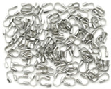 100pc 5x4mm Nickel-Free Brass Wire Guardians, Antique Silver