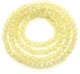 Approx. 13" Strand 3x2mm Crystal Faceted Rondelle Beads, Jonquil AB