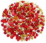 20-Gram Glass Bead & Seed Bead Mix in Throne Room