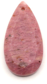 Approx. 24x13mm Pink Rhodonite Faceted Teardrop Pendant
