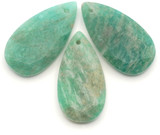 1pc Approx. 24x13mm Amazonite Faceted Teardrop Pendant