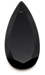 Approx. 25x13mm Obsidian Faceted Teardrop Pendant