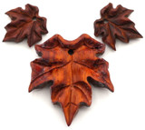 3pc Set 19-35mm Sandalwood Maple Leaf Bundle (See Photos for Variation)