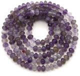 Approx. 15" Strand 3-3.5x2mm Amethyst Faceted Rondelle Beads
