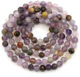 15" Strand Approx. 3-3.5mm Opal & Fluorite Faceted Round Beads