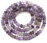 Approx. 15" Strand 4x2mm Amethyst Finely-Faceted Rondelle Beads