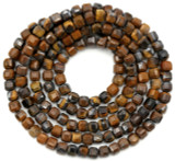 Approx. 15" Strand 2.5mm Tiger Iron Faceted Cube Beads