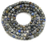 Approx. 15.5" Strand 2.5mm Lapis Lazuli Micro-Faceted Cube Beads