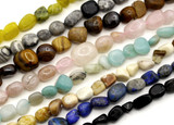 RANDOM PICK- Approx. 15" Strand Mixed Gemstone Nugget Beads